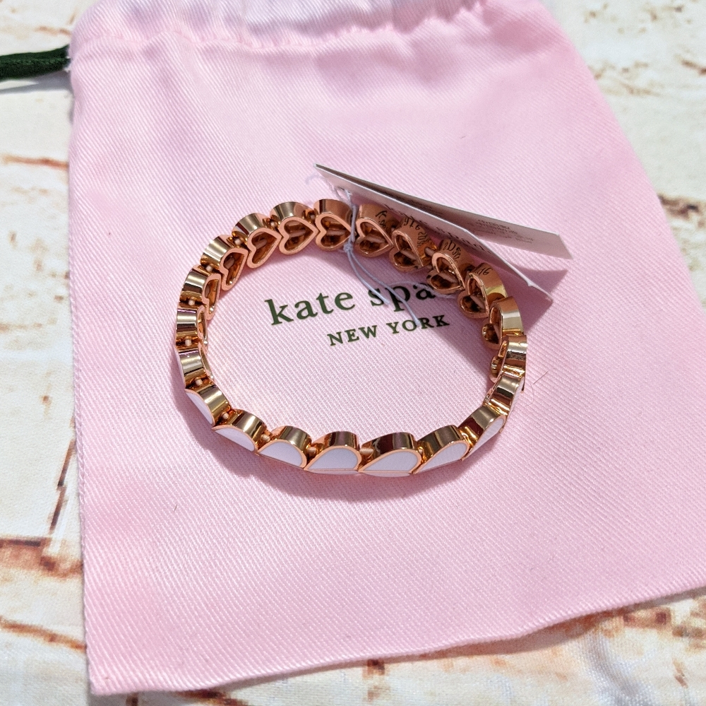 🆕 SALE Kate Spade Heritage Spade Heart Bracelet - Picture 4 of 7